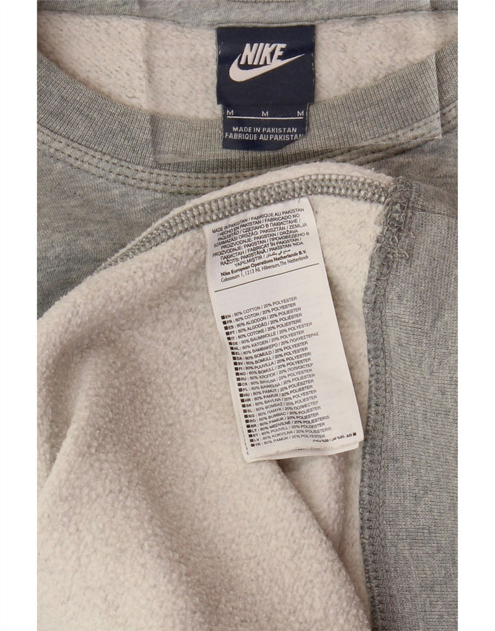 Felpa da uomo NIKE Maglione in cotone grigio medio