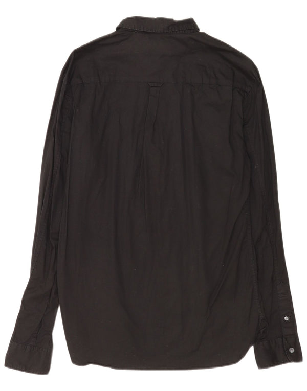 Camicia da uomo All Saints piccola in cotone nero
