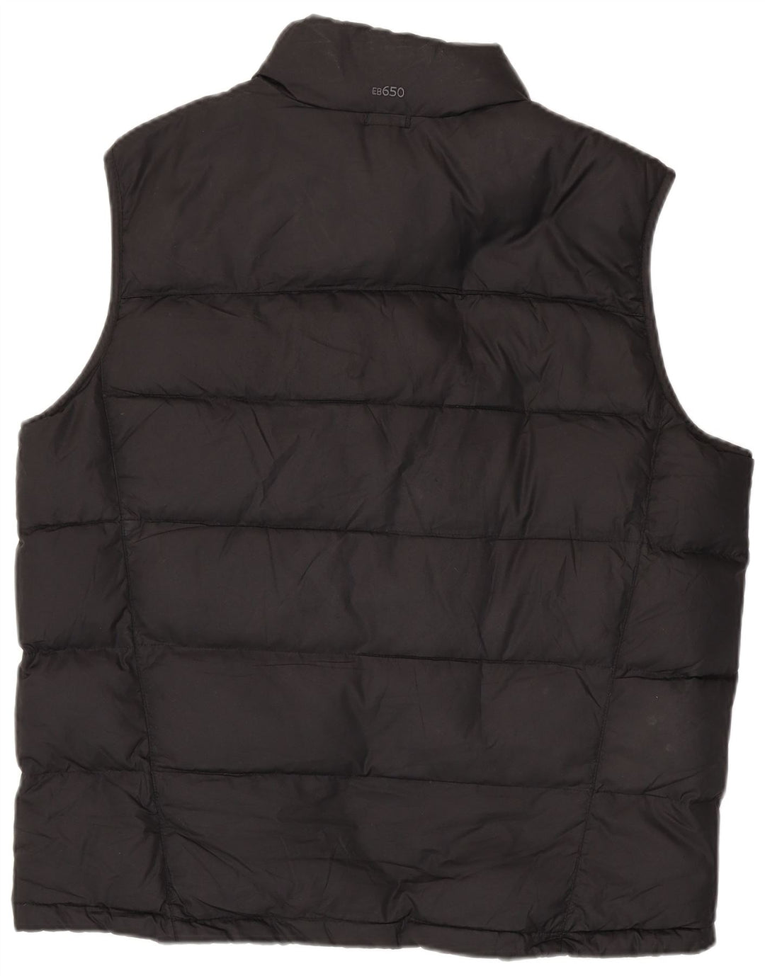 EDDIE BAUER Gilet imbottito da uomo UK 40 Large Nero Poliestere