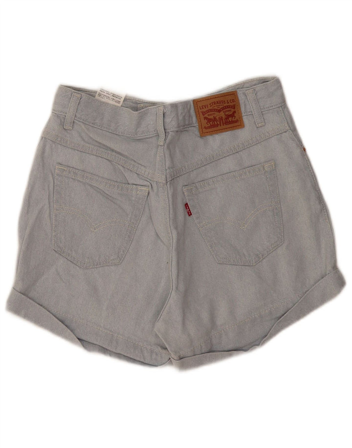 LEVI'S Pantaloncini di jeans mamma da donna W28 Cotone blu medio