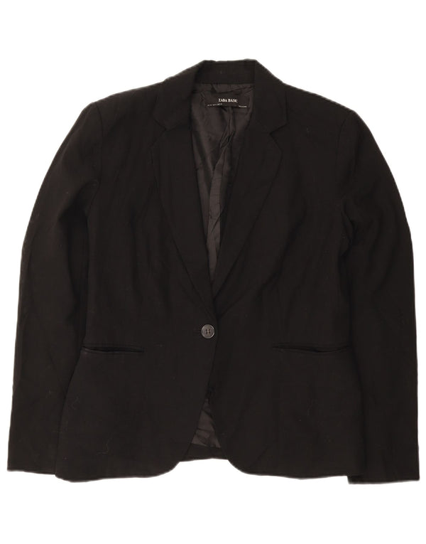 Giacca blazer a 1 bottone da donna Zara EU 40 poliestere nero medio