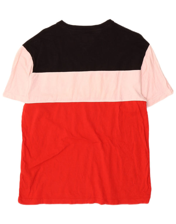 T-shirt grafica da uomo Tommy Hilfiger Top color block medio multicolore