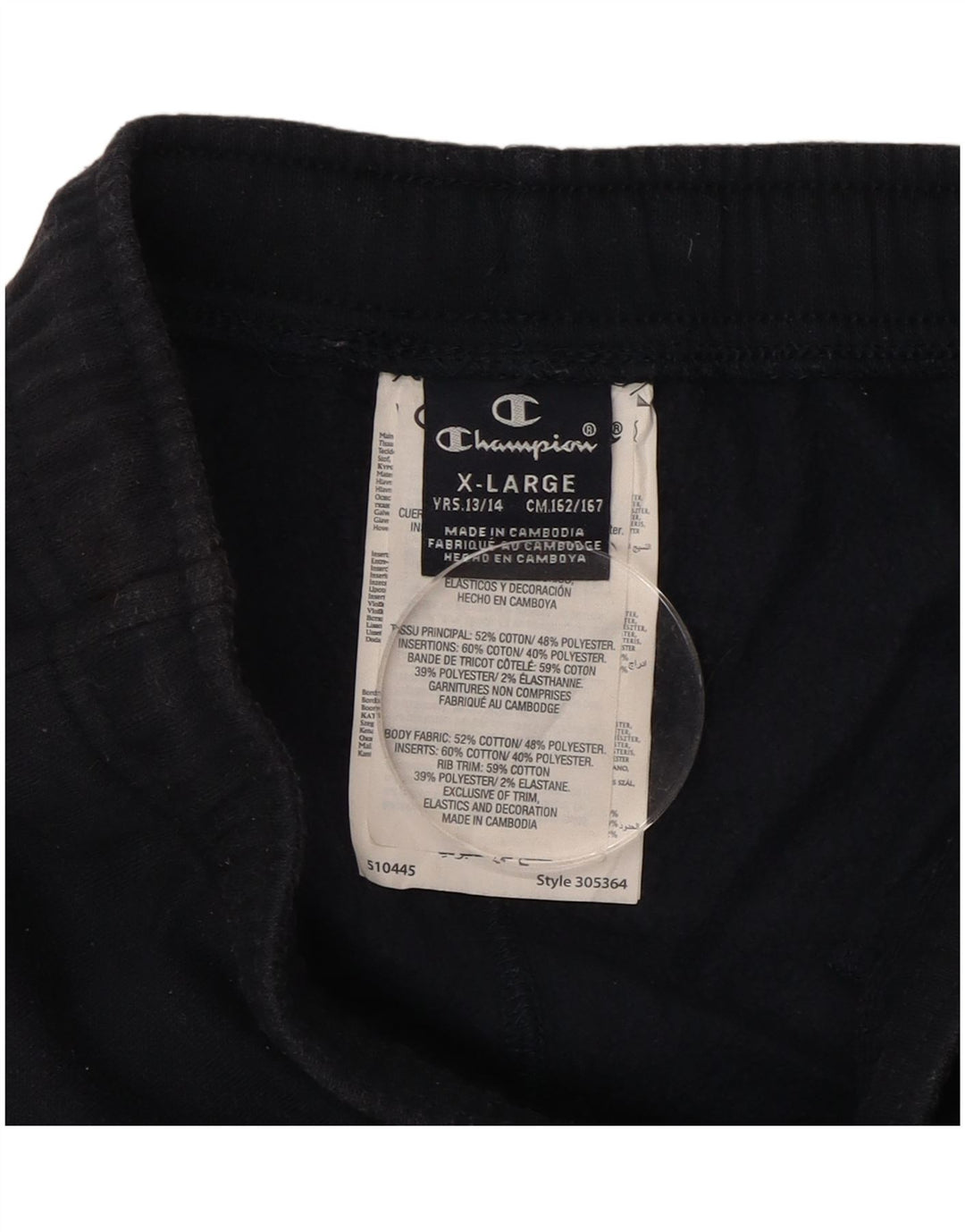 CHAMPION Pantaloni da tuta cargo da ragazzo Joggers 13-14 anni XL Blu navy