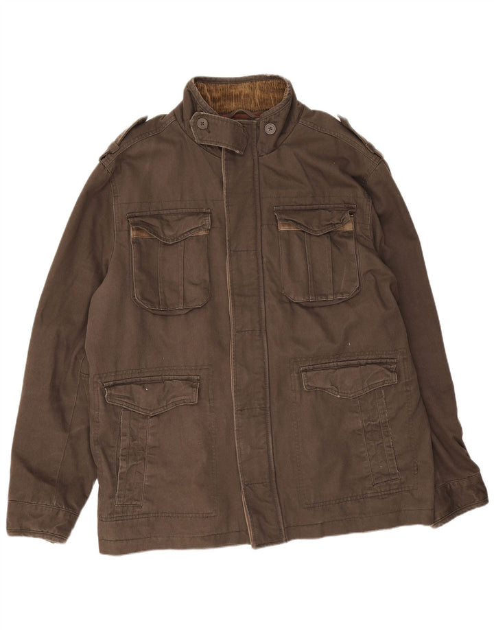 Giacca utility da uomo Fat Face UK 42 XL Cotone marrone