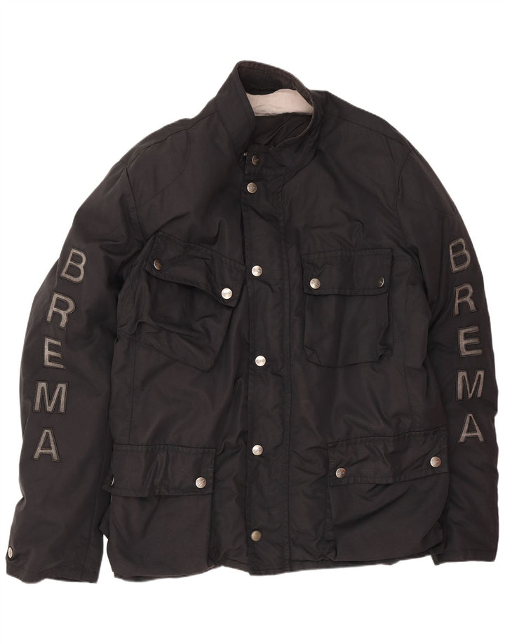 Giacca da uomo Brema Graphic Utility IT 56 3XL Nera Poliammide