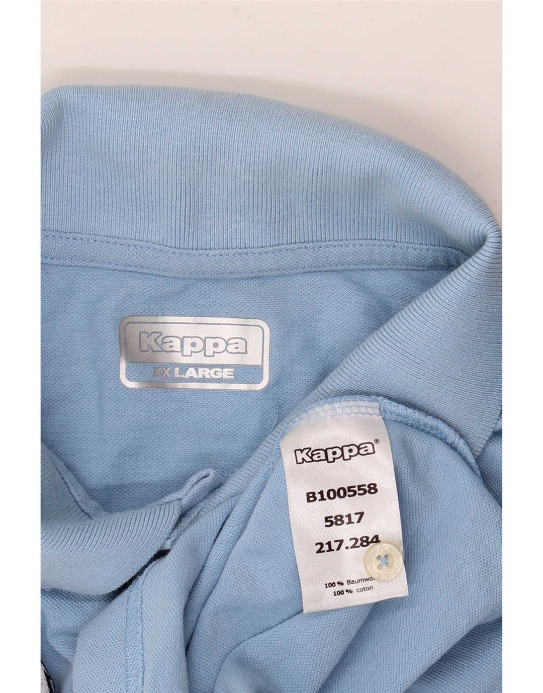 Polo Kappa Uomo 2XL Cotone Blu
