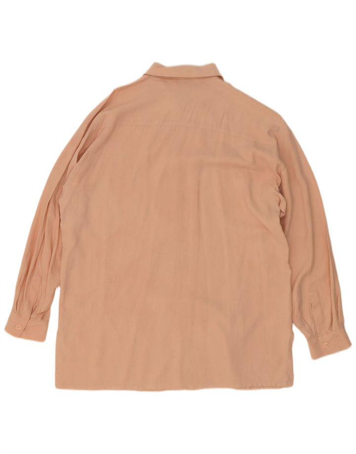 Marks & Spencer Camicetta da donna St. Michael Camicia UK 14 Grande Seta rosa