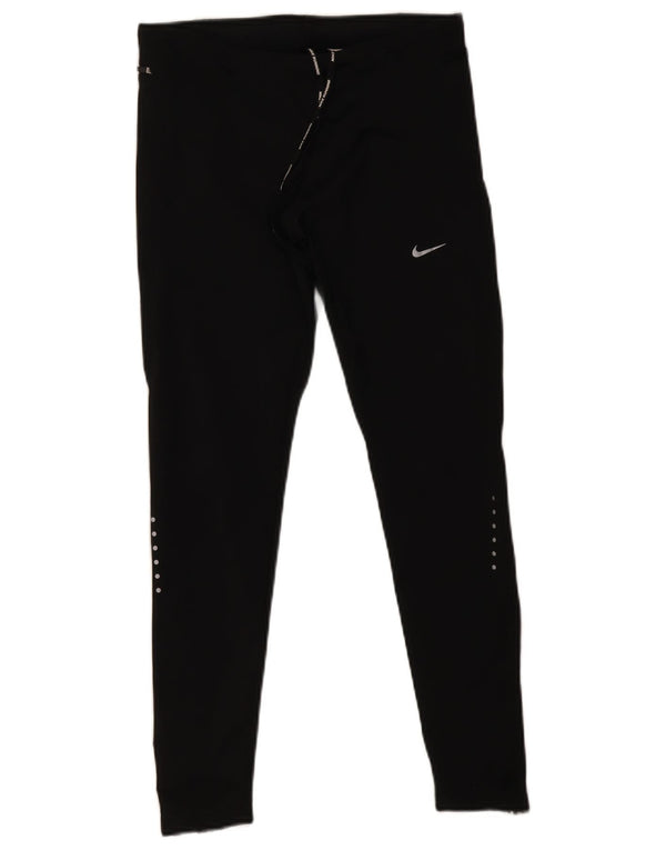 Leggings Nike Dri Fit da donna UK 12 medio nero poliestere