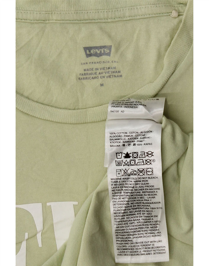 T-shirt grafica da donna LEVI'S Top UK 12 Cotone verde medio