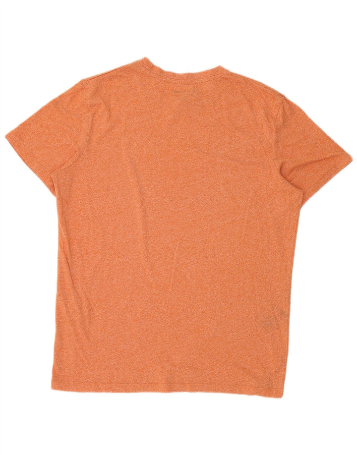 Jack & Jones T-shirt da uomo Top Large in cotone chiazzato arancione