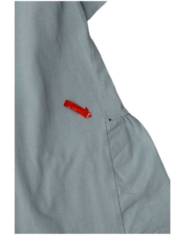 Top in camicetta da donna Zara UK 12 in cotone blu medio