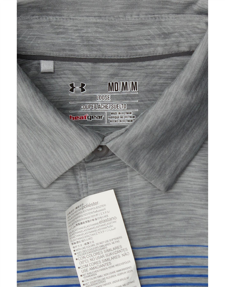 Polo da uomo UNDER ARMOUR Heat Gear Poliestere color block grigio medio