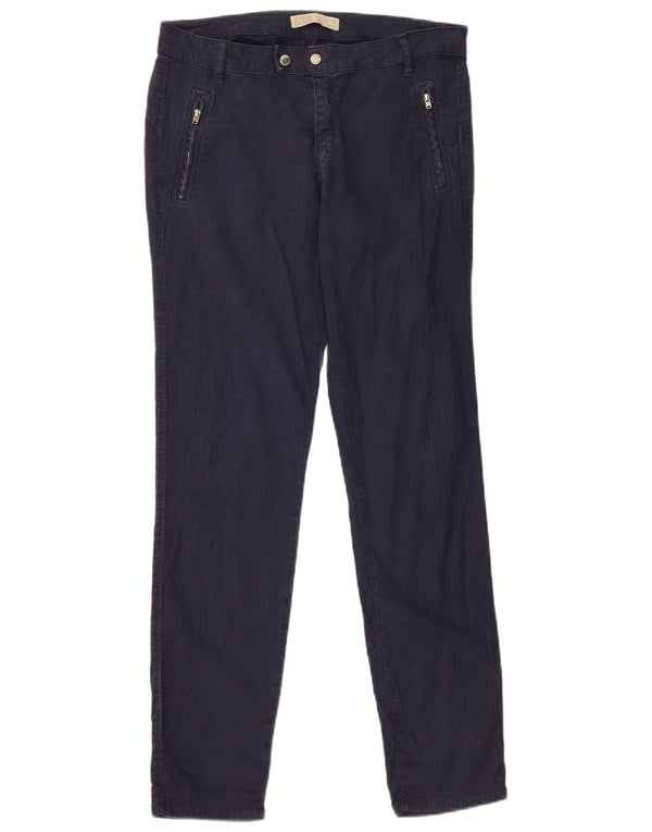 Zara Womens Skinny Chino Trousers EU 44 XL W34 L29 Navy Blue