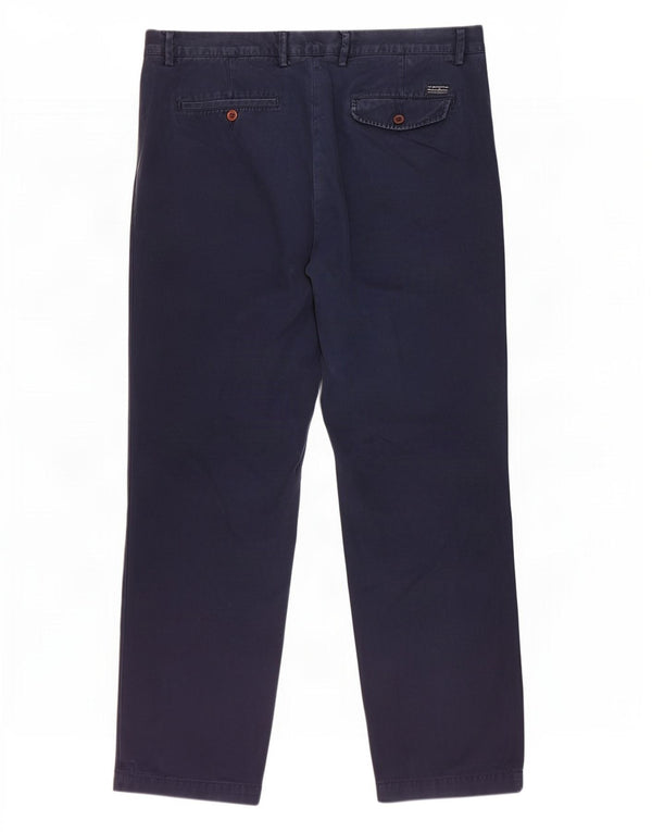Gant Pantaloni chino da uomo New Haven vestibilità regolare W38 L32 cotone blu navy