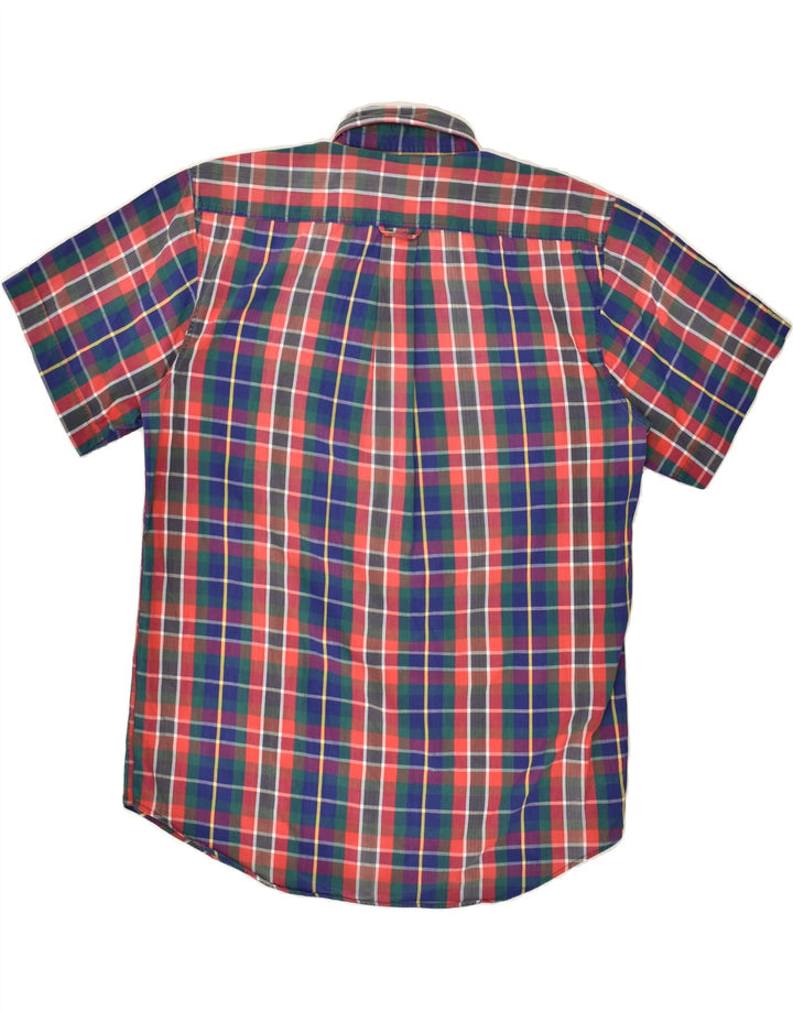 BALLOON Mens Short Sleeve Shirt Size 15 3/4 40 Medium Multicoloured Check Vintage Balloon and Second-Hand Balloon from Messina Hembry 