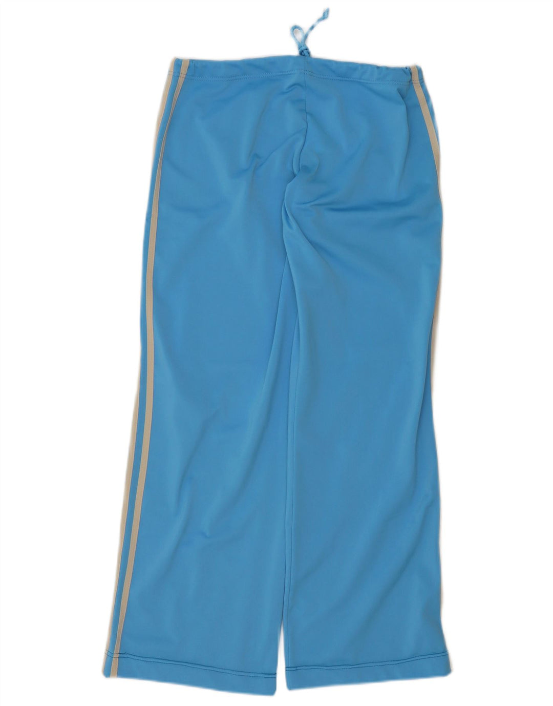 Pantaloni da tuta da donna Adidas a gamba larga UK 14 poliestere blu medio