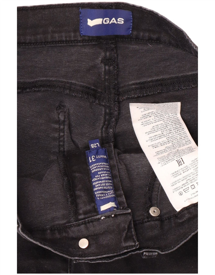 Jeans slim da donna Gas W31 L28 cotone nero