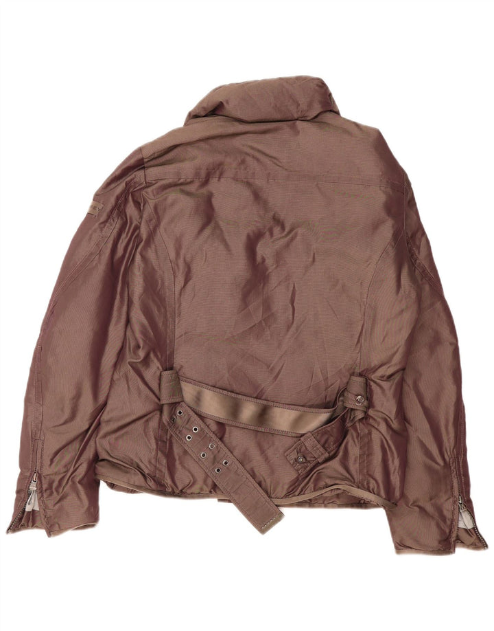 PEUTEREY Womens Padded Jacket IT 46 Large Brown Polyamide