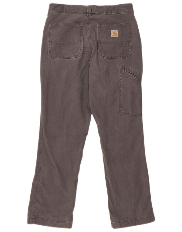 Pantaloni cargo da donna vestibilità rilassata Carhartt W30 L30 cotone grigio