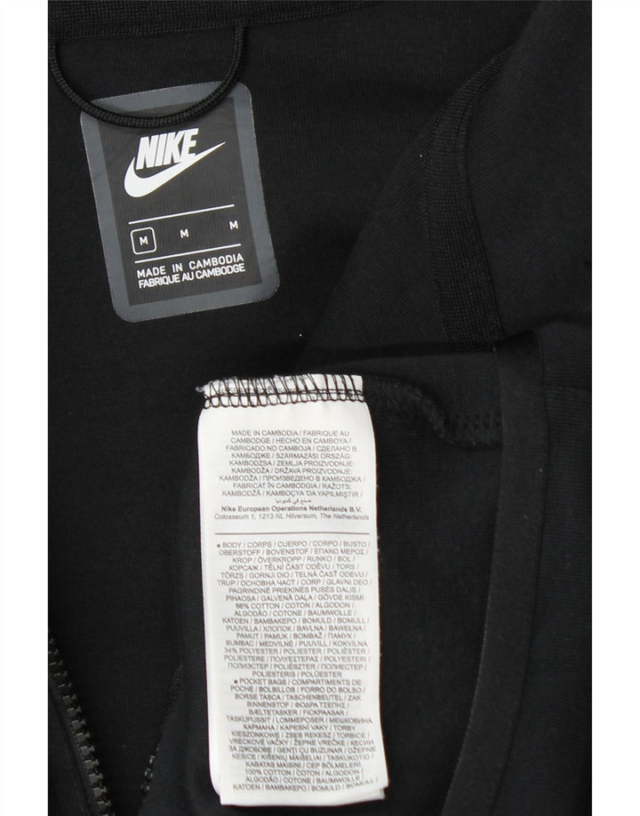 Felpa con cappuccio e zip Nike da uomo in cotone color block medio blu navy