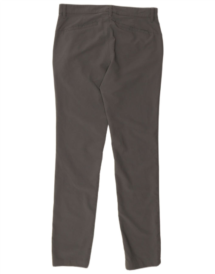 Pantaloni chino skinny Adidas da uomo W32 L34 poliestere grigio