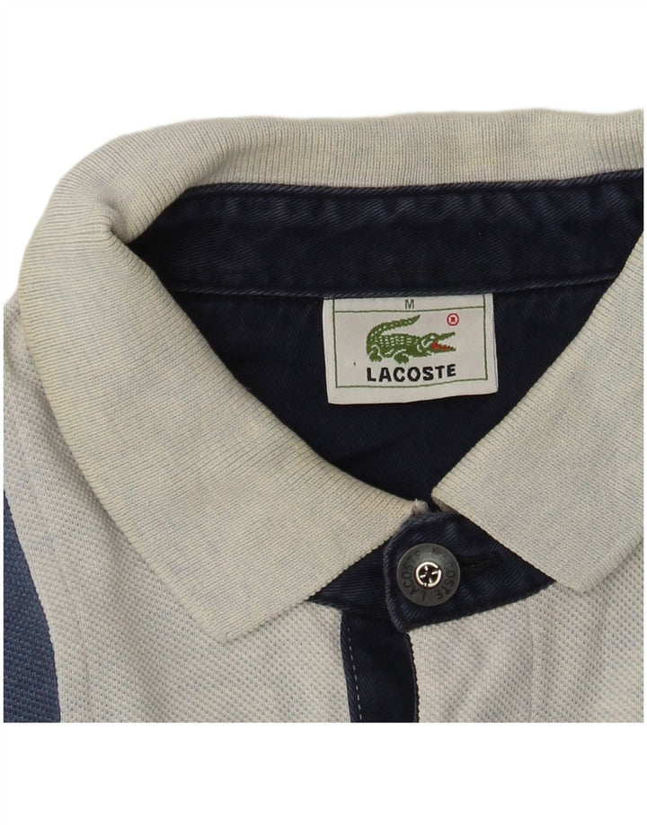 Polo da rugby da uomo a maniche lunghe Lacoste, colore blu navy medio