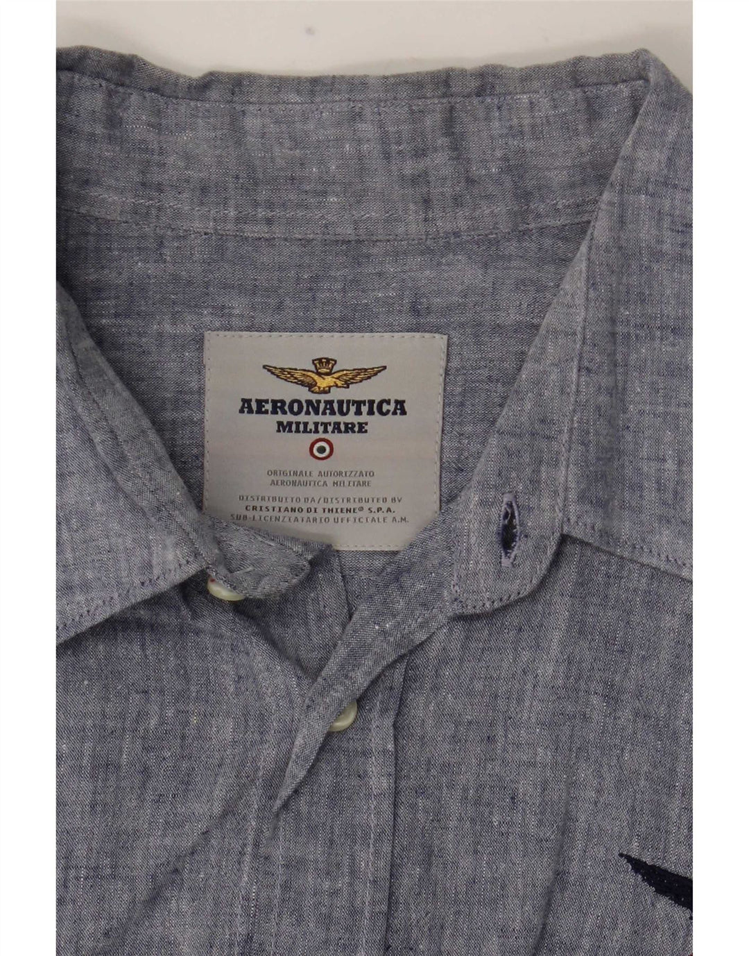 Camicia da uomo Aeronautica Militare Blu medio