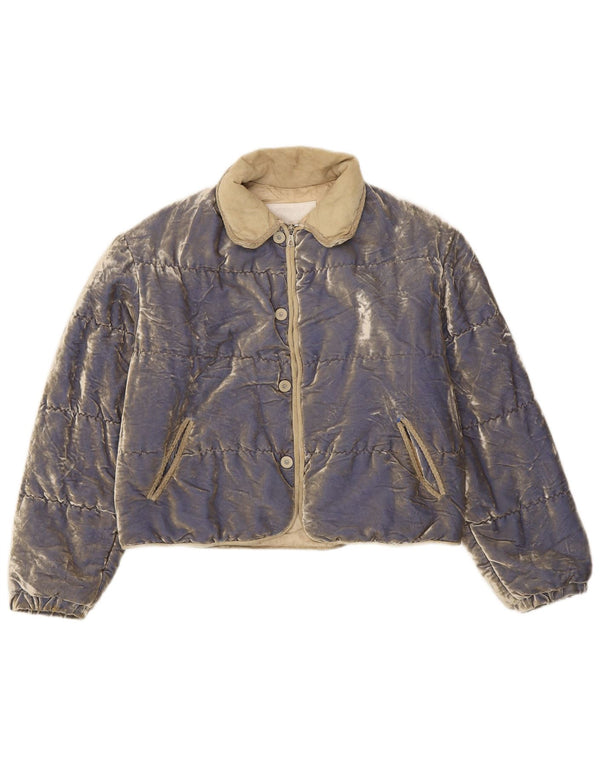 Piumino Donna Cipriani in Velluto IT 42 Blu Medio