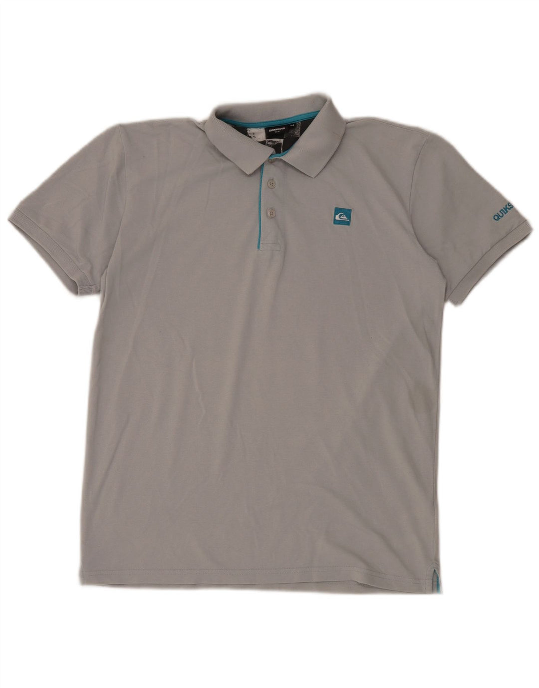 Polo Quiksilver da uomo slim fit in cotone grigio medio