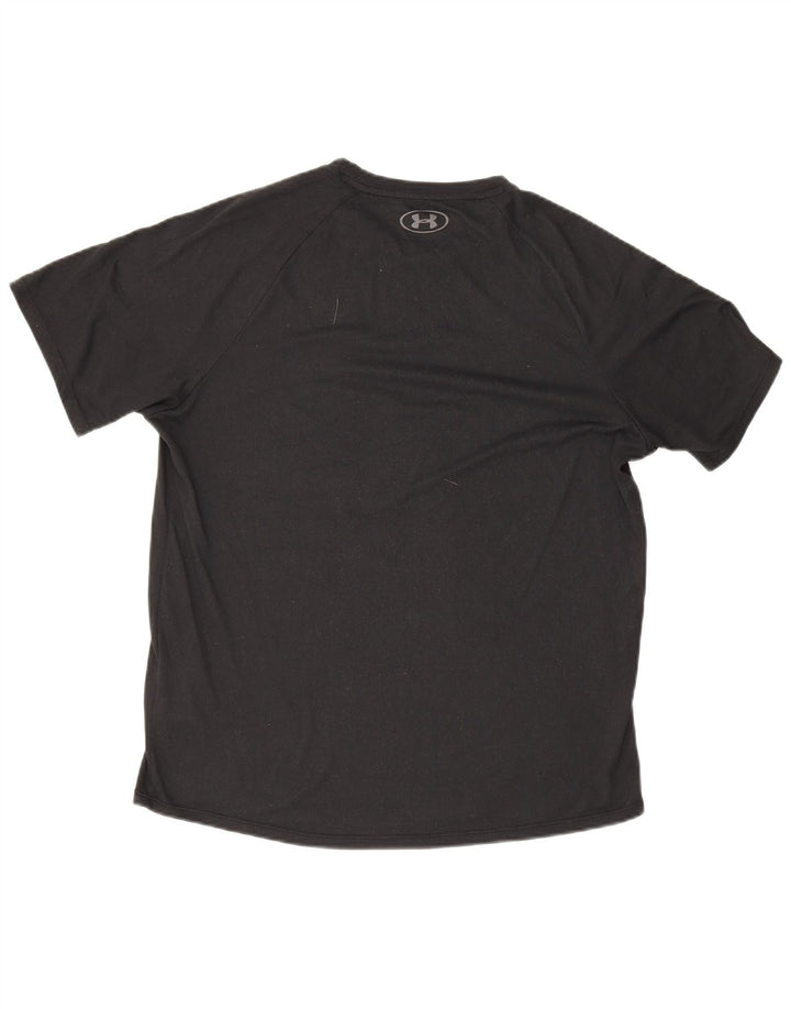 T-shirt da uomo Under Armour Top medio poliestere nero