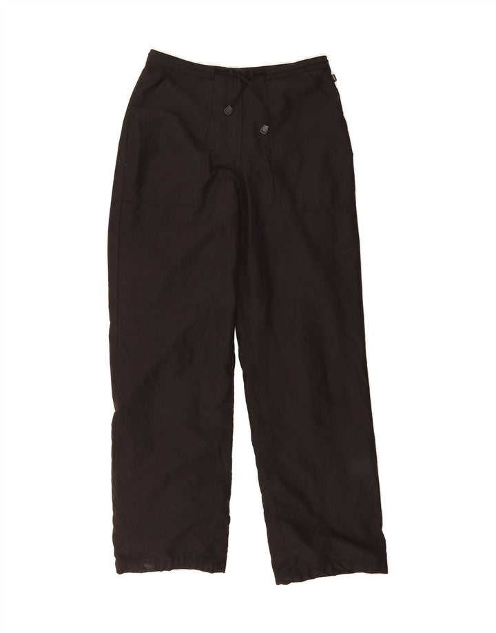 VINTAGE Womens Straight Trousers W28 L32 Black Cotton Vintage Vintage and Second-Hand Vintage from Messina Hembry 