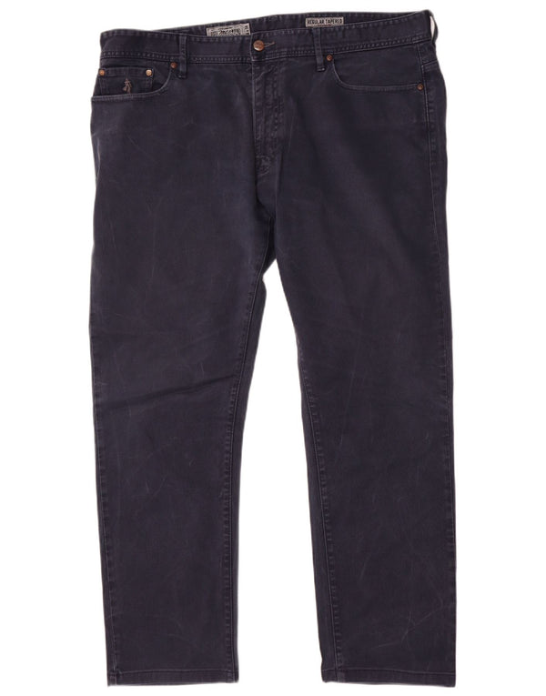 Jeans affusolati regolari da uomo Marlboro Classics W38 L30 cotone blu navy
