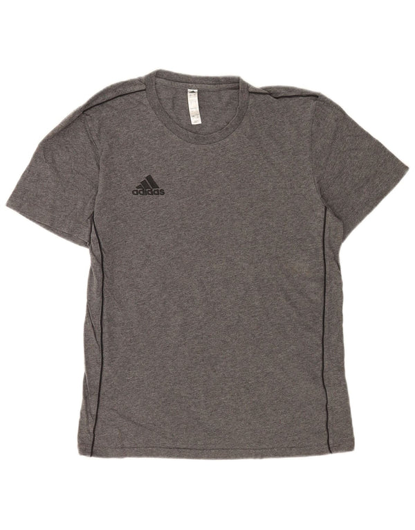 T-shirt Adidas da uomo Top Small in cotone grigio
