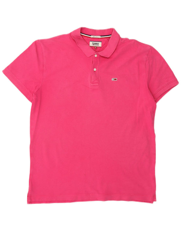 Polo da uomo vestibilità regolare Tommy Hilfiger XL rosa