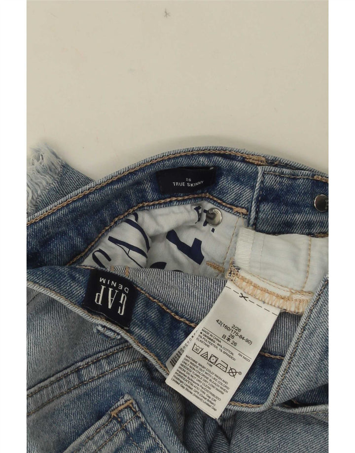 Jeans skinny effetto invecchiato Gap da donna W26 L26 cotone blu