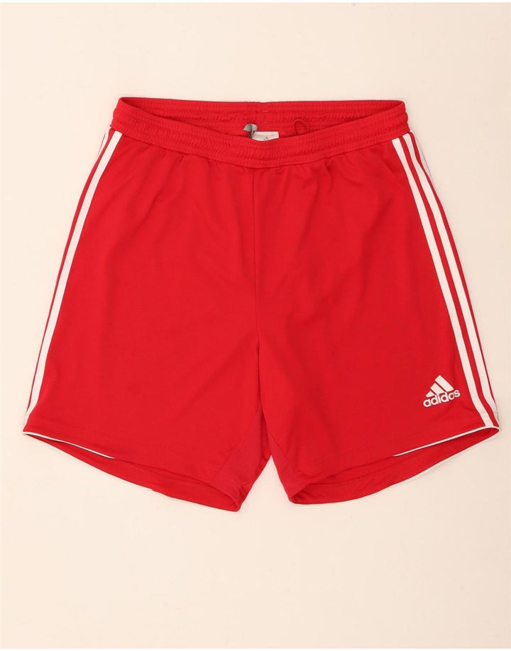 Pantaloncini sportivi Adidas Climacool da uomo in poliestere rosso medio