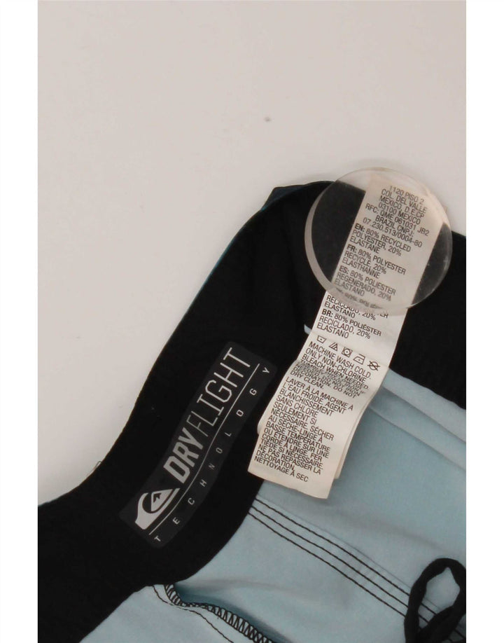 Pantaloncini da bagno da uomo Quiksilver piccoli in poliestere geometrico blu