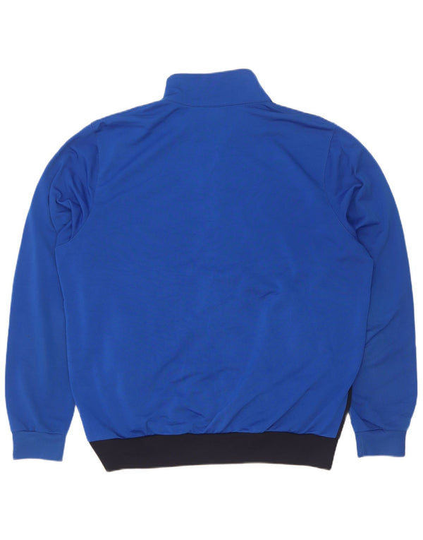 Giacca da ginnastica da uomo Jako Small in poliestere color block blu