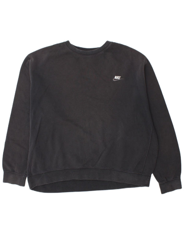 Felpa da uomo ampia NIKE, vestibilità ampia, 2XL nera