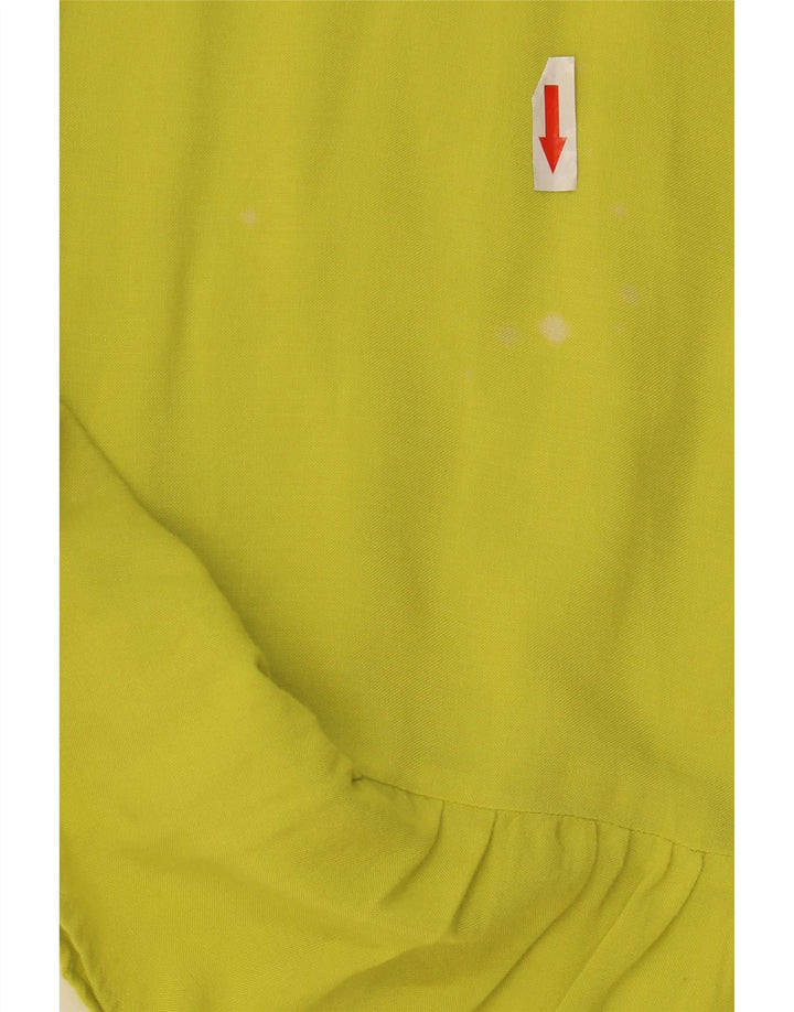 MARKS & SPENCER Abito da tenda oversize da donna UK 16 Large Giallo Viscosa
