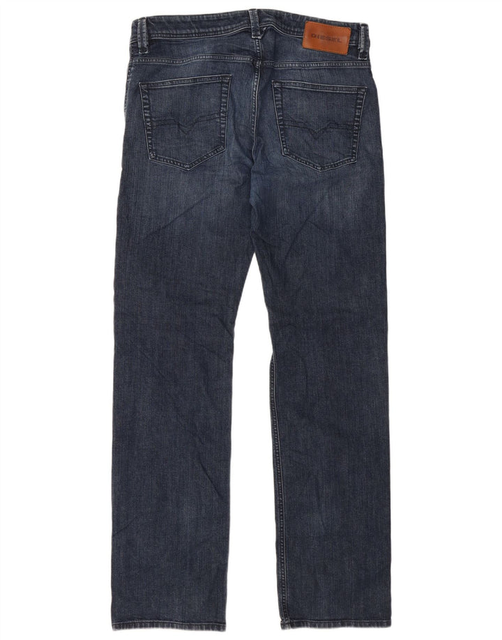 Jeans dritti da donna DIESEL W34 L34 cotone blu navy