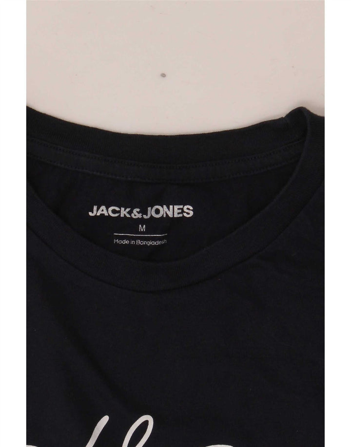 T-shirt grafica da uomo Jack & Jones Top medio blu navy