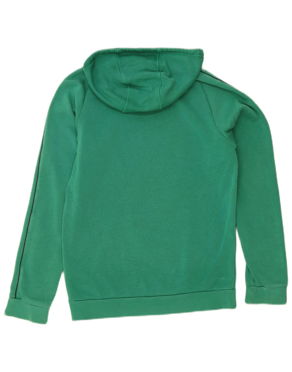 Felpa con cappuccio da uomo Adidas Small in cotone verde