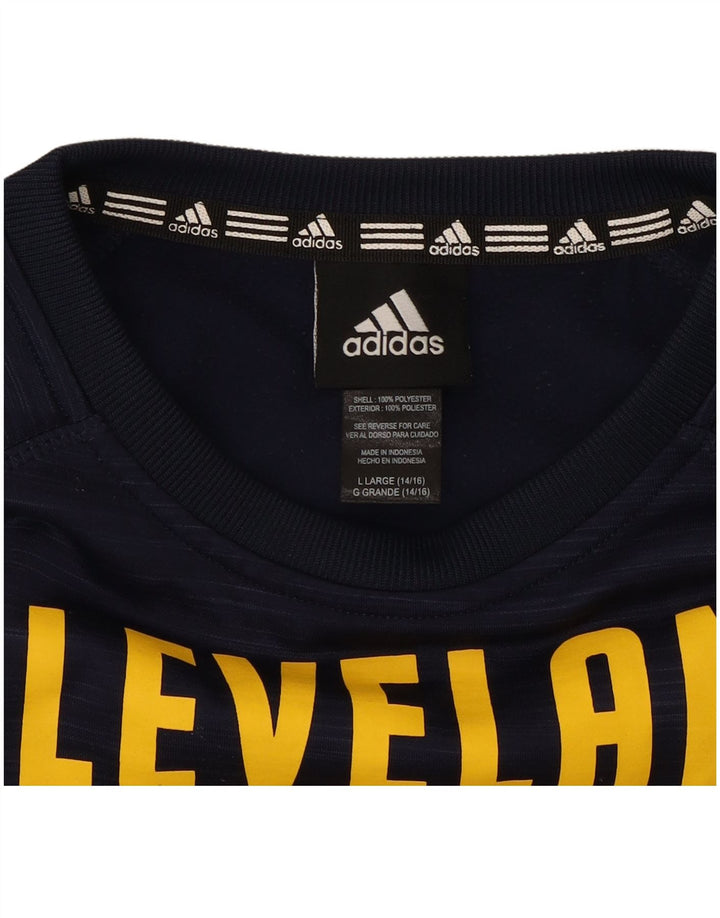 Felpa Adidas Ragazzi Maglione 14-15 anni Large Blu Navy