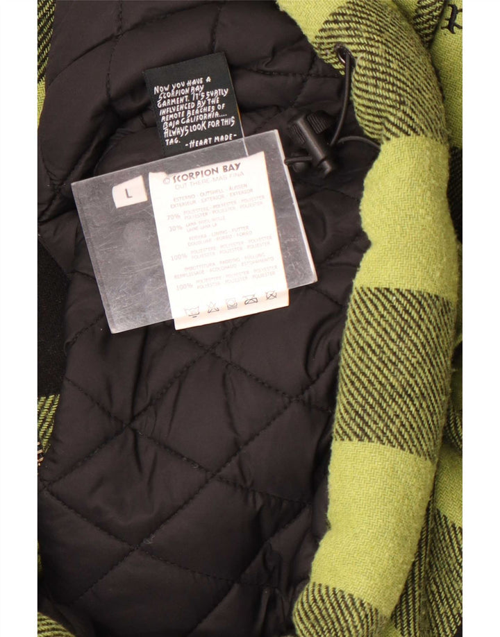 Giacca a vento grafica da uomo Scorpion Bay UK 40 Large Green Gingham