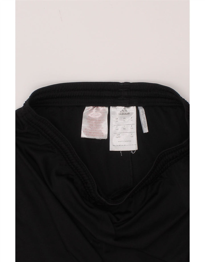 Pantaloncini sportivi Adidas Climalite da ragazzo 9-10 anni medio poliestere nero