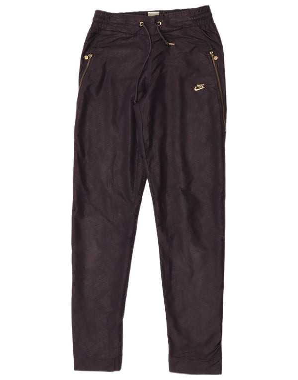 Pantaloni da tuta con grafica Nike da donna UK 4/6 XS poliestere nero