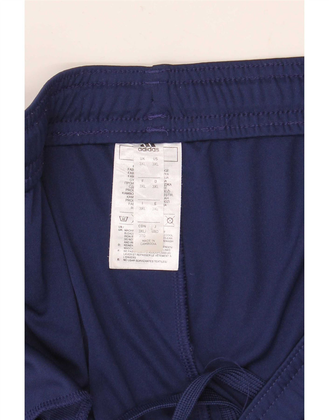 Pantaloncini sportivi Adidas Aeroready da uomo 3XL poliestere blu navy