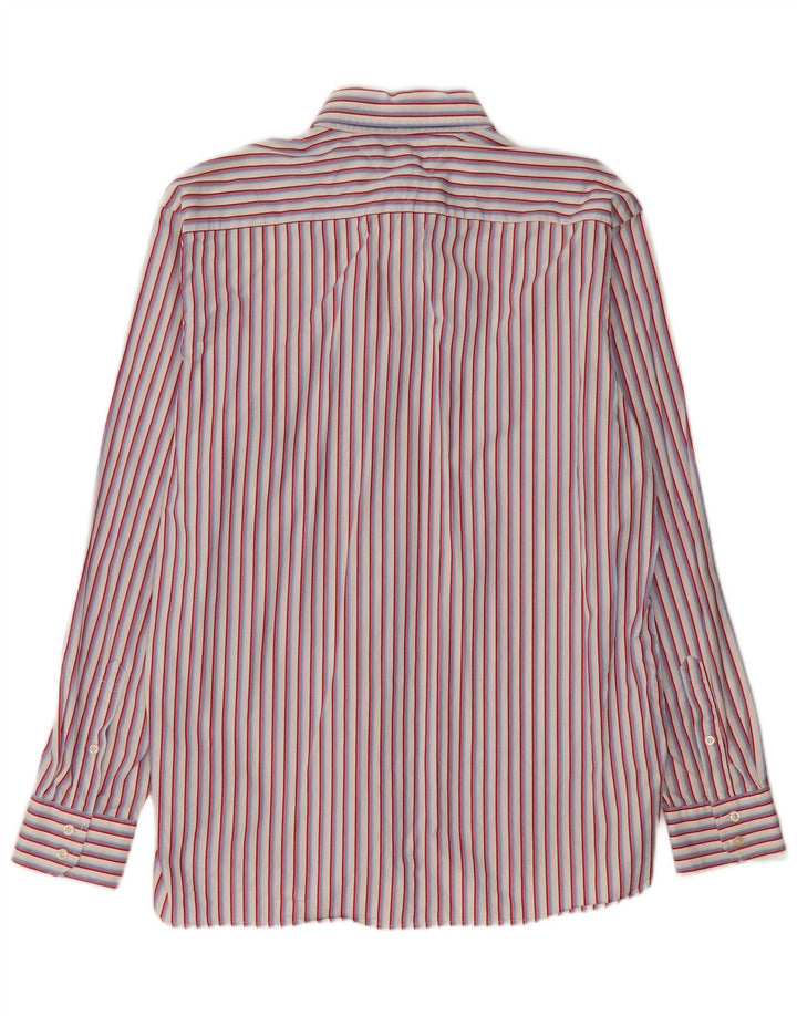 TOMMY HILFIGER Mens Shirt XL Red Striped Cotton