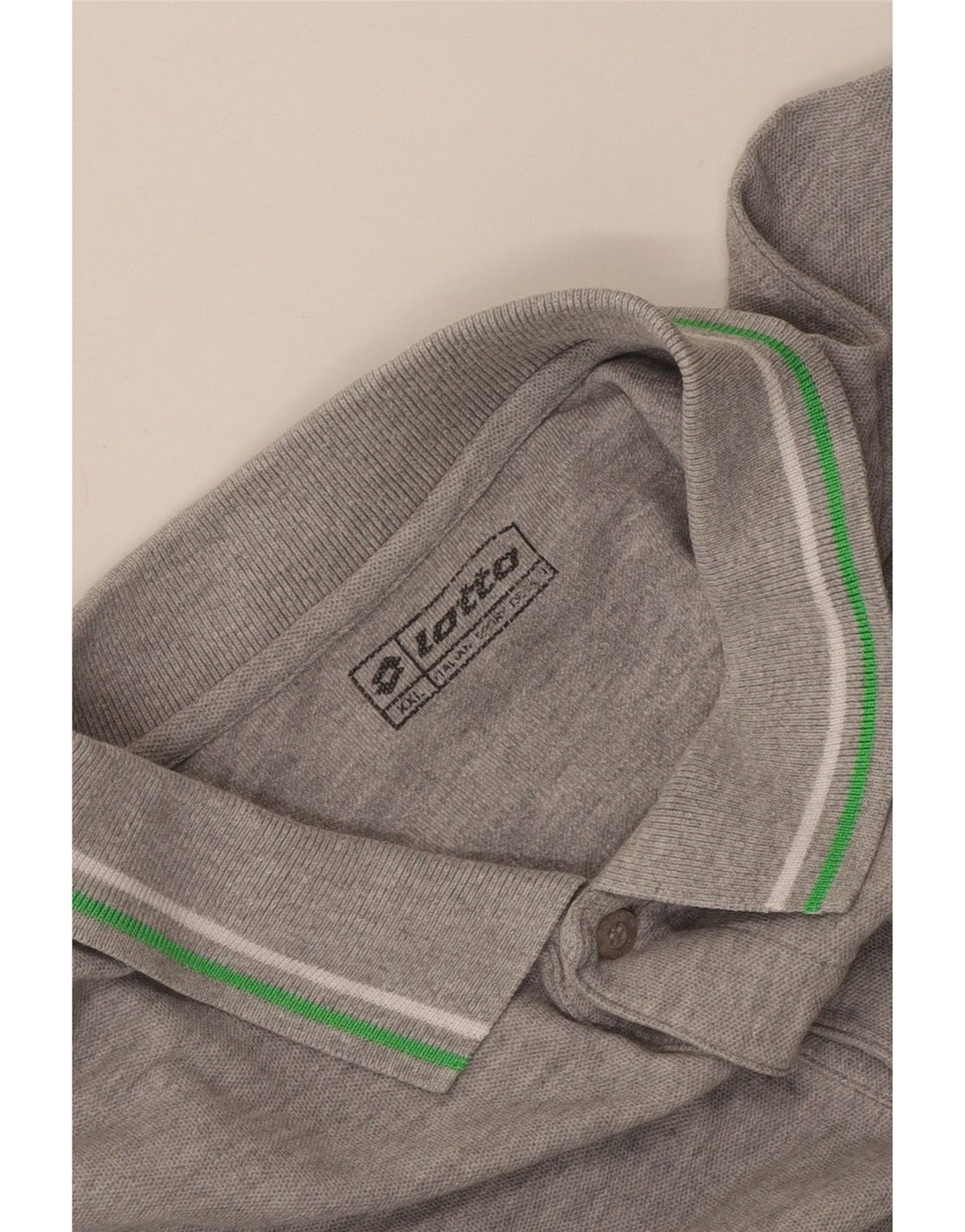 Polo da uomo Lotto 2XL in cotone grigio